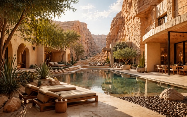 GPT Image2 generated canyon resort image preview